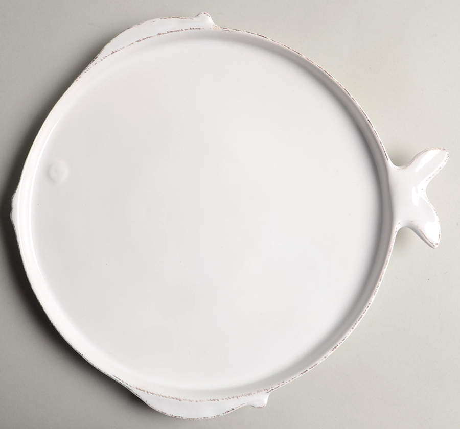 Lastra Fish Dinner Plate by Vietri (Italy)-1