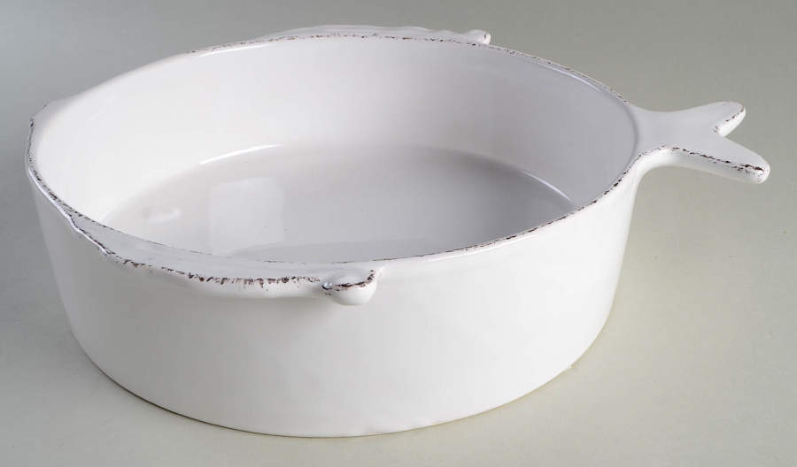 Lastra Fish 11" Round Serving Bowl by Vietri (Italy)-1