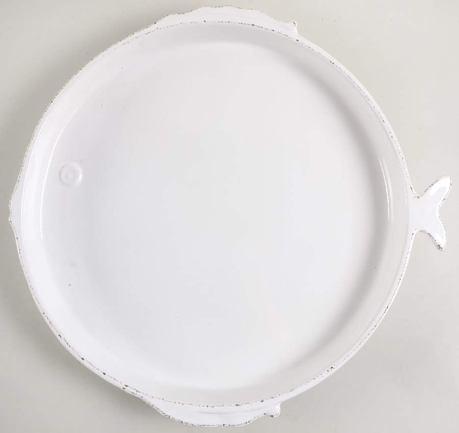 Lastra Fish 16" Chop Plate (Round Platter) by Vietri (Italy)-1