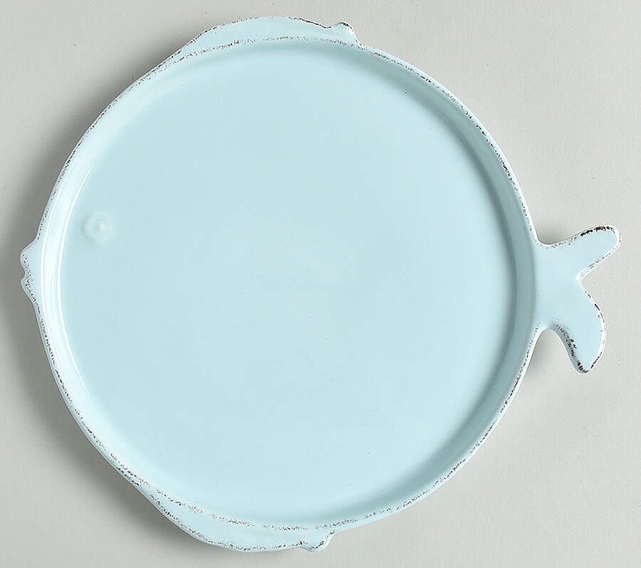 Lastra Fish Salad Plate by Vietri (Italy)-1
