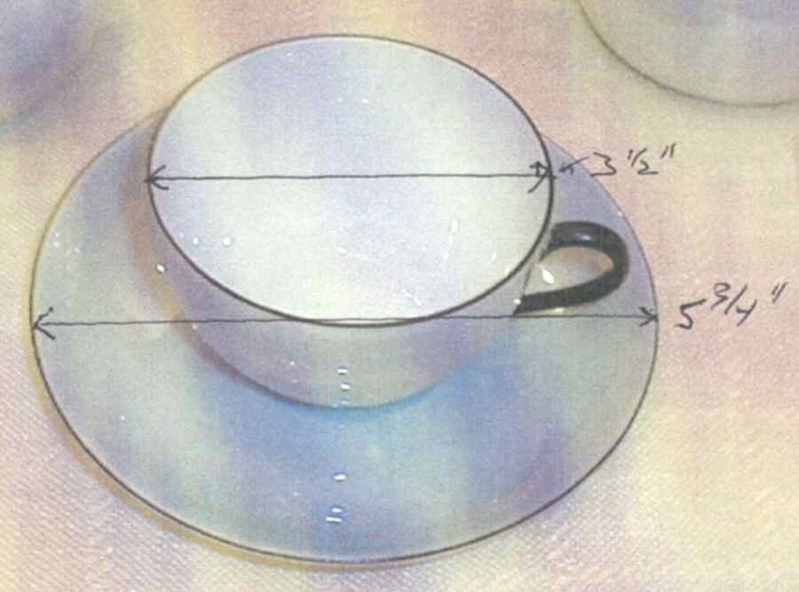 VIT363 Flat Cup & Saucer Set by Victoria (Czech)-1