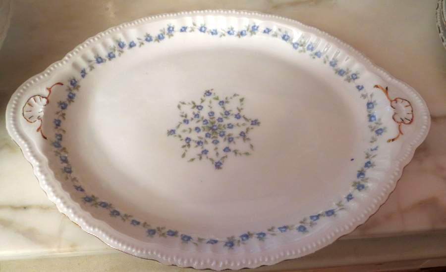 VTO198 14" Oval Serving Platter by Victoria (Austria)-1