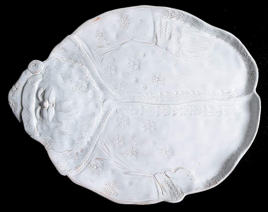 Bellezza Holiday 16" Oval Serving Platter by Vietri (Italy)-1