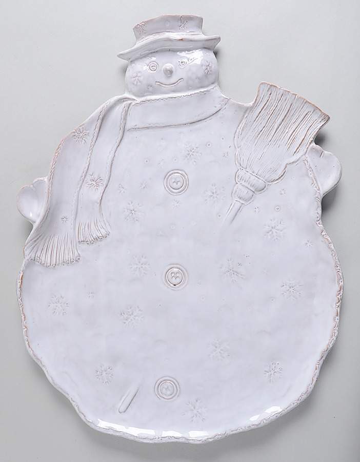 Bellezza Holiday 16" Figural Platter by Vietri (Italy)-1