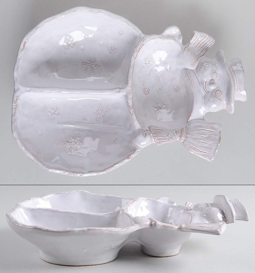 Bellezza Holiday 3 Part Figural Server by Vietri (Italy)-1