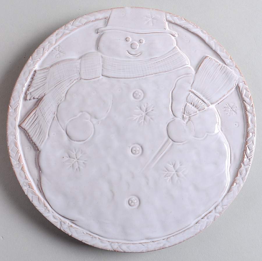 Bellezza Holiday Snowman Trivet by Vietri (Italy)-1