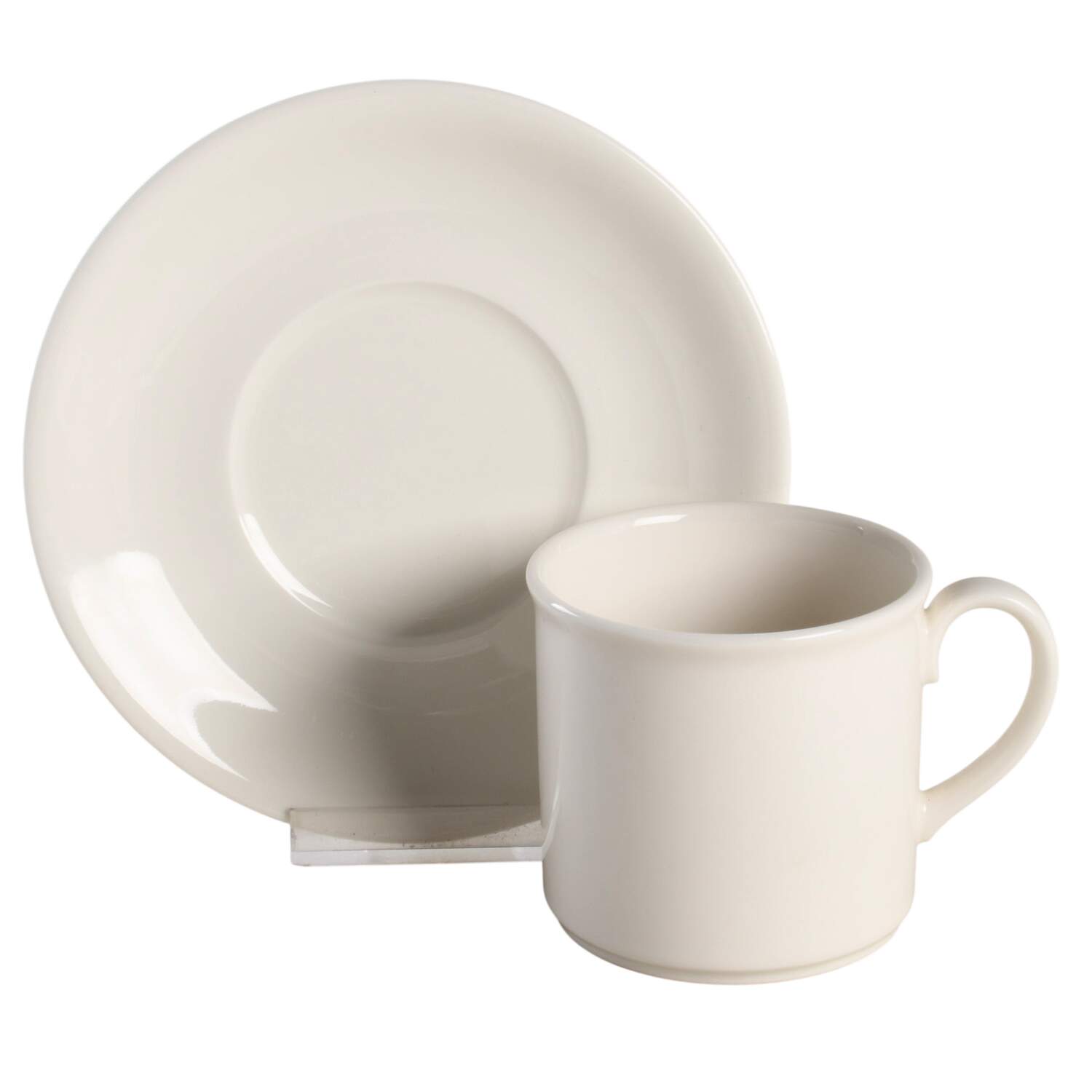 Twist White Espresso Cup and Saucer Set by Villeroy & Boch-1