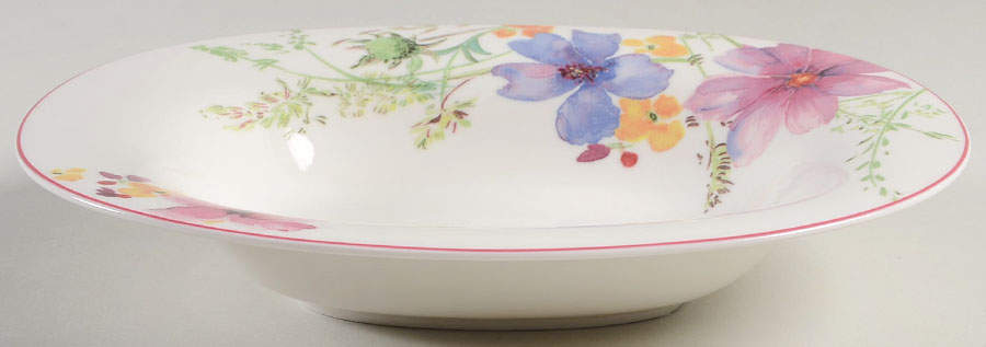 Mariefleur Large Oval Rim Soup Bowl by Villeroy & Boch-1