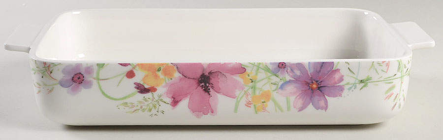 Mariefleur 11" Rectangular Baker by Villeroy & Boch-1