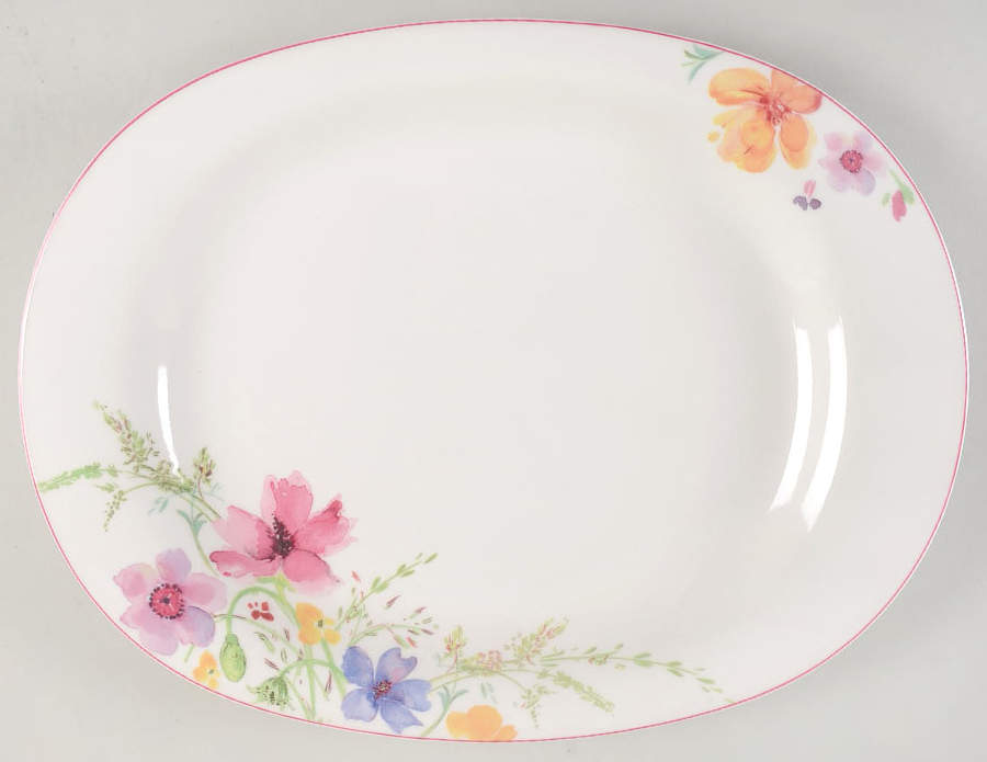 Mariefleur 16" Oval Serving Platter by Villeroy & Boch-1