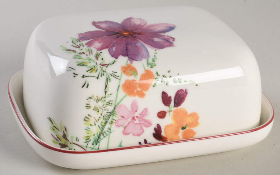 Mariefleur Rectangular Covered Butter by Villeroy & Boch-1