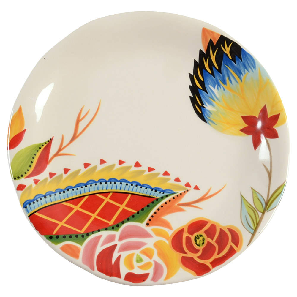 Rose Print Salad Plate by Vida By Eva Mendes-1