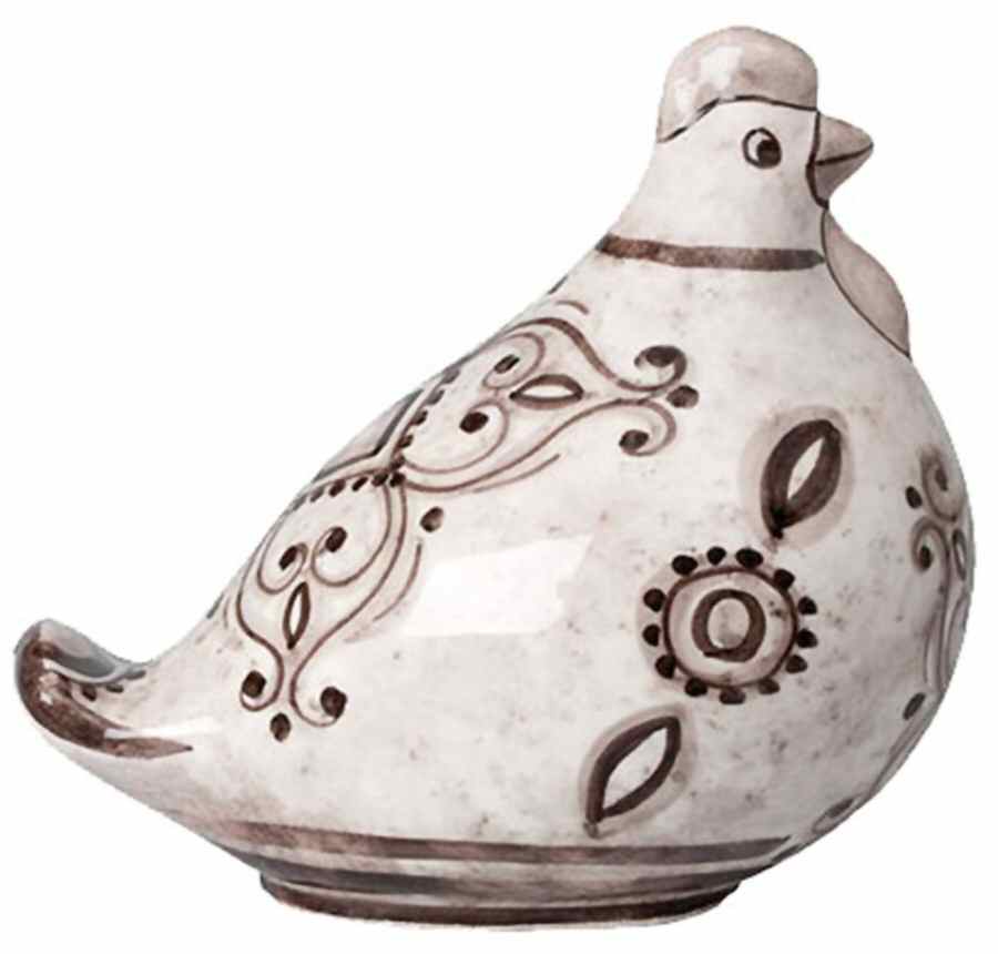 Arabesca Chicken Figurine by Vietri (Italy)-1