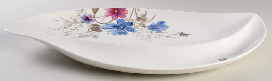 Mariefleur Grey Oval Divided Server by Villeroy & Boch-1