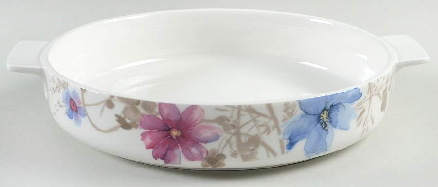 Mariefleur Grey 11" Round Baker by Villeroy & Boch-1