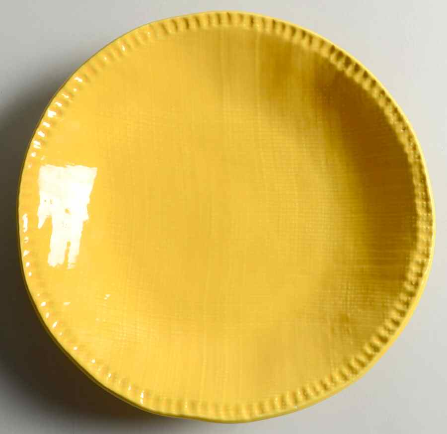 VIE116 Yellow 9" Individual Pasta Bowl by Vietri (Italy)-1