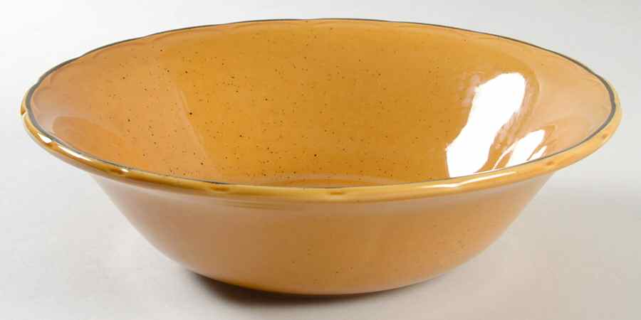 The English Collection Yellow 9" Round Vegetable Bowl by Victorian Classics-1