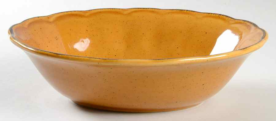 The English Collection Yellow 9" Oval Vegetable Bowl by Victorian Classics-1