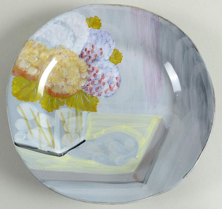 Hydrangea Salad Plate by Vietri (Italy)-1