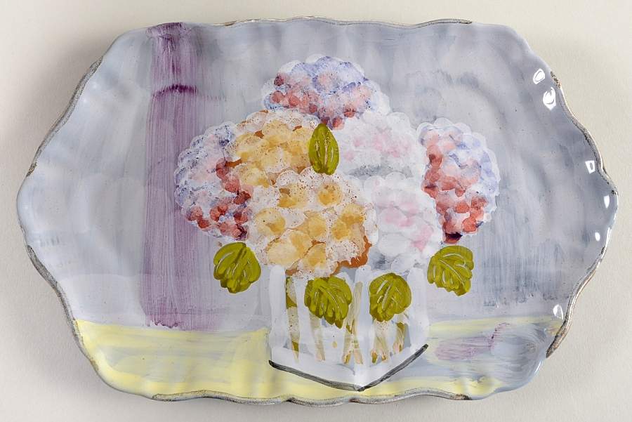 Hydrangea 10" Rectangular Tray by Vietri (Italy)-1