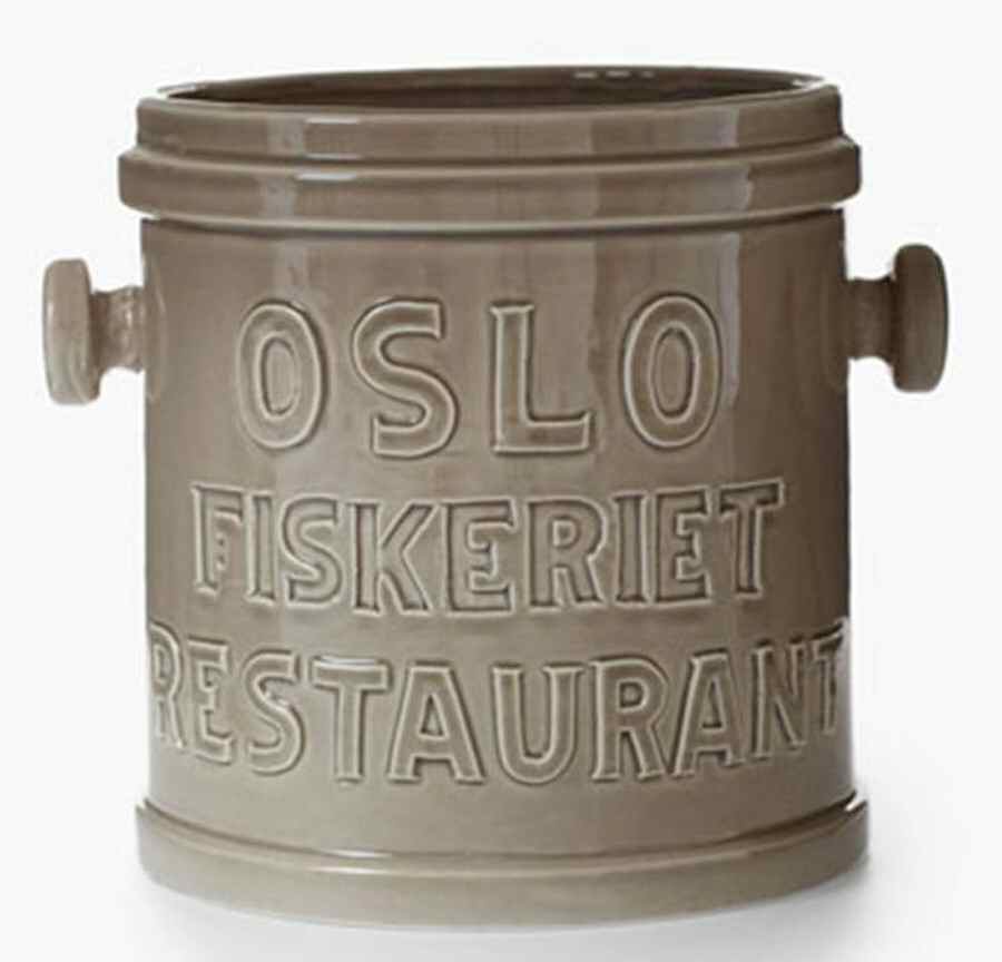 Metro Taupe Ice Bucket by Vietri (Italy)-1
