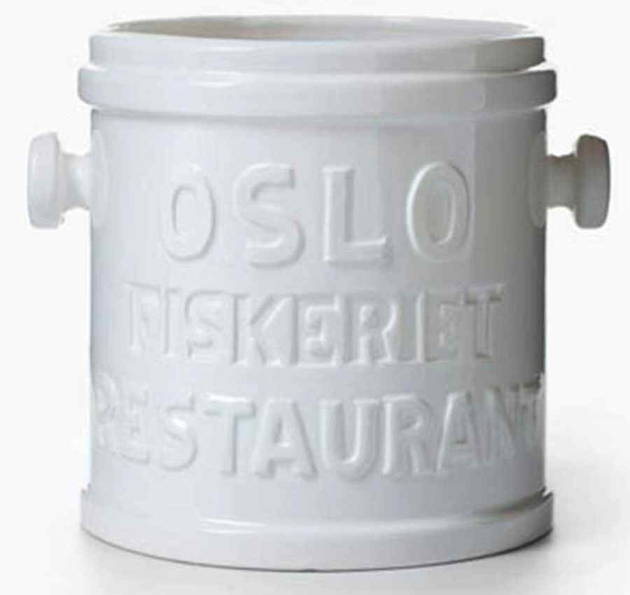 Metro White Ice Bucket by Vietri (Italy)-1