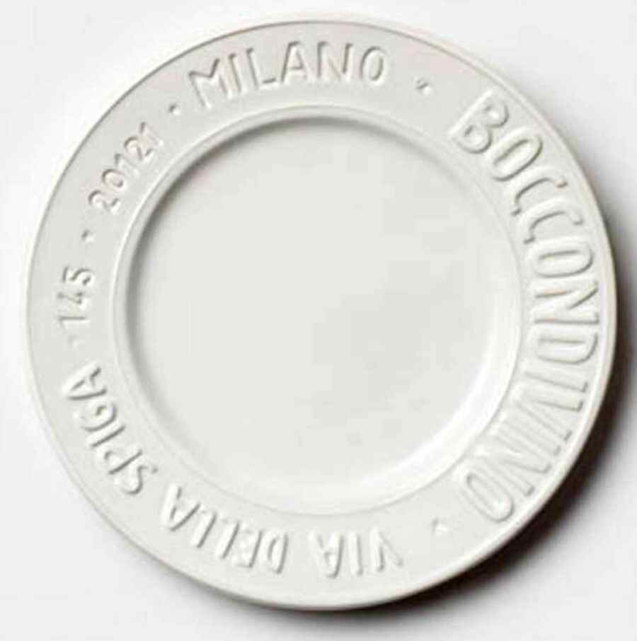 Metro White Salad Plate by Vietri (Italy)-1
