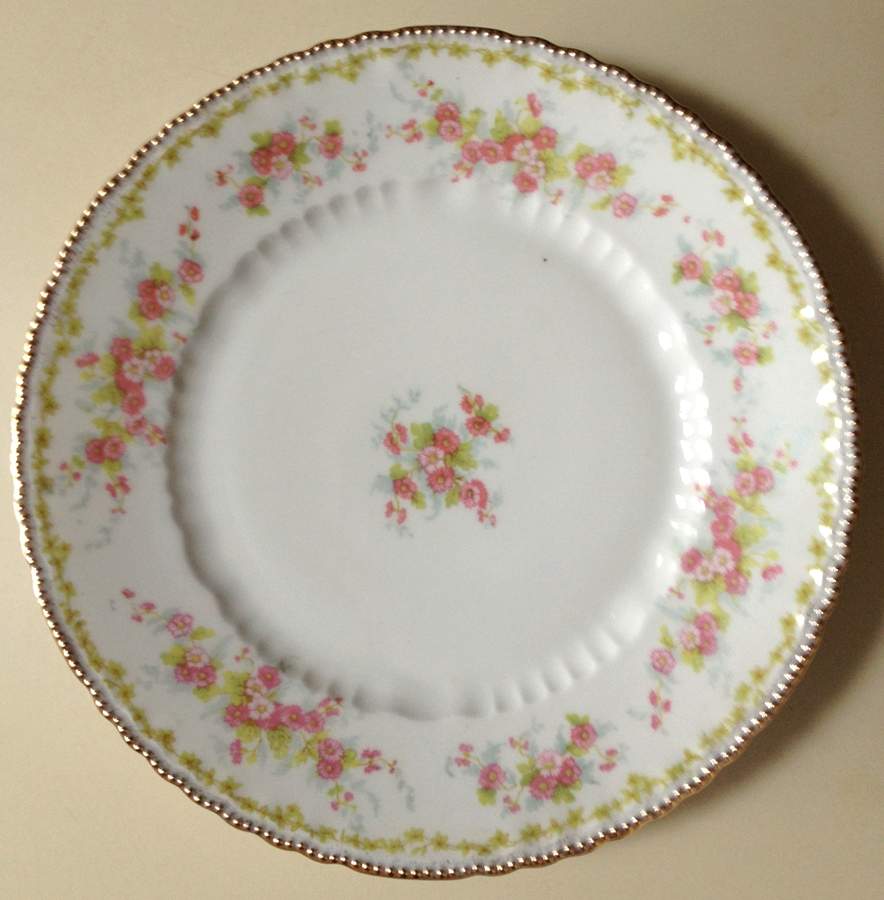 VTO211 (Gold Trim) Dinner Plate by Victoria (Austria)-1