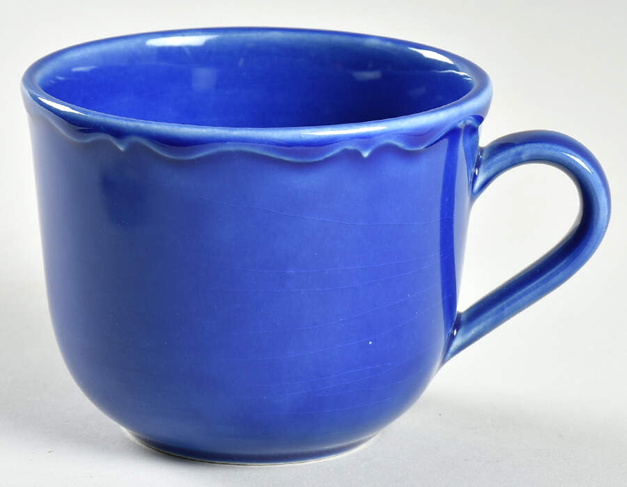 Luberon Blue (Cobalt) Flat Cup by Varages-1