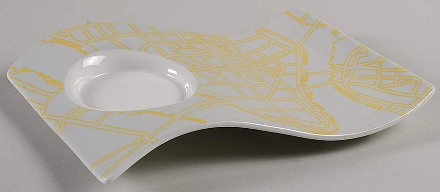 New Wave Caffe New York 8" Party Plate by Villeroy & Boch-1