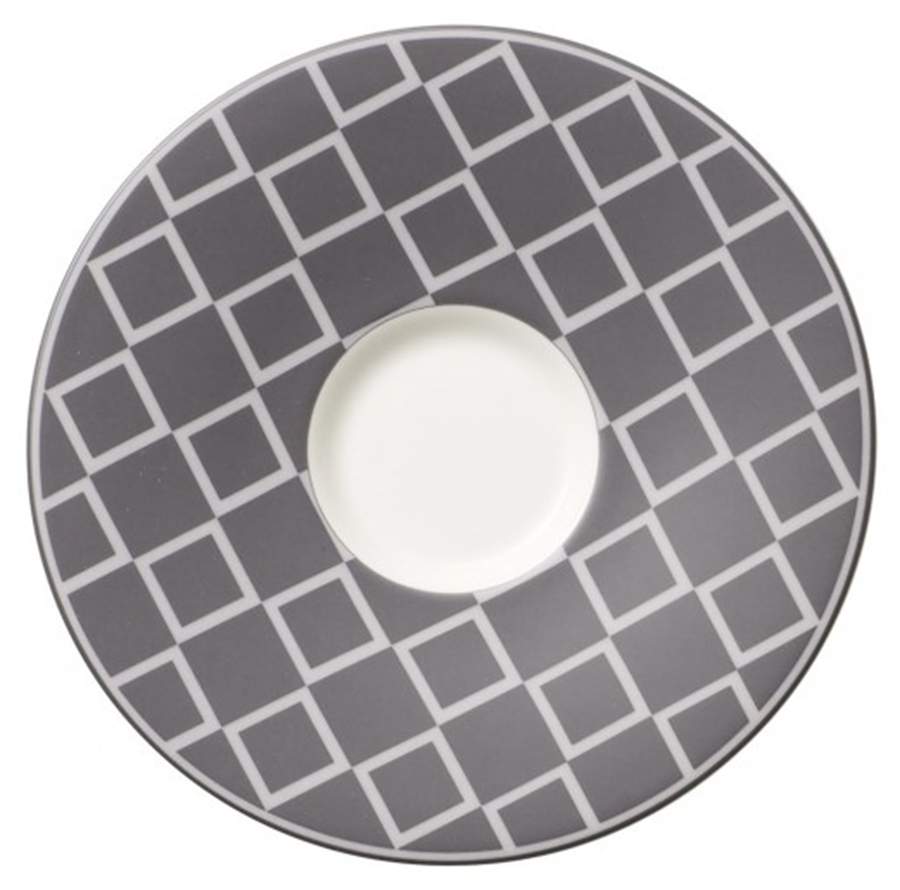 Caffe Club Uni Steam (Grey) Saucer for Cafe Au Lait by Villeroy & Boch-1