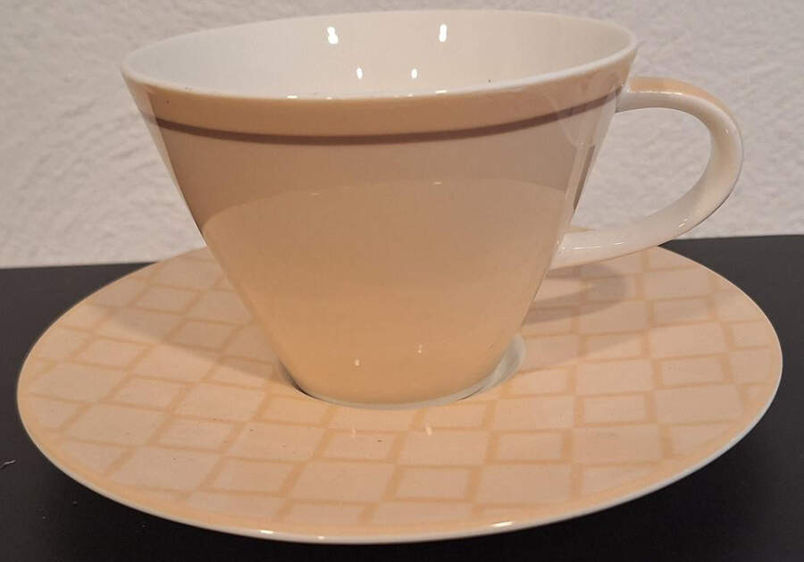Caffe Club Uni Vanilla Flat Cup & Saucer Set by Villeroy & Boch-1