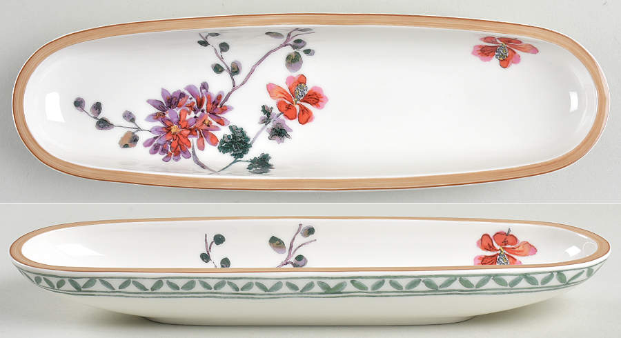 Provencal Verdure 11" Olive Boat by Villeroy & Boch-1