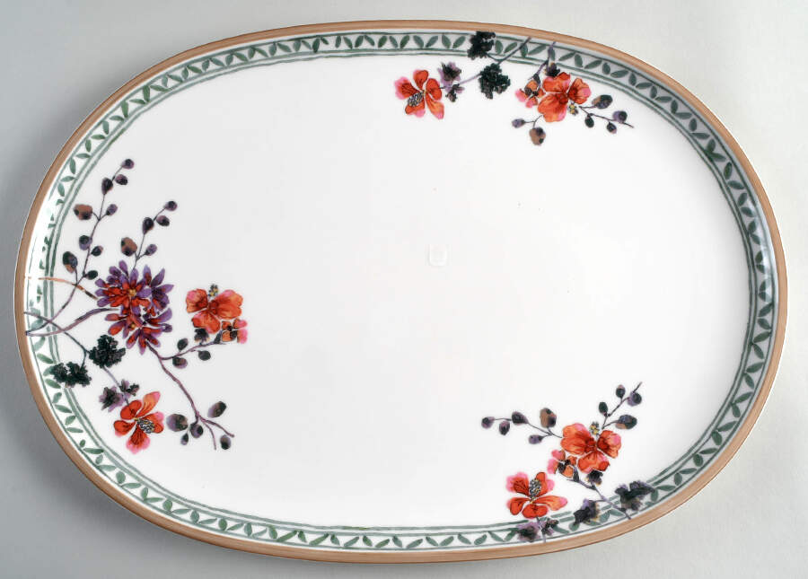 Provencal Verdure 17" Oval Fish Plate by Villeroy & Boch-1