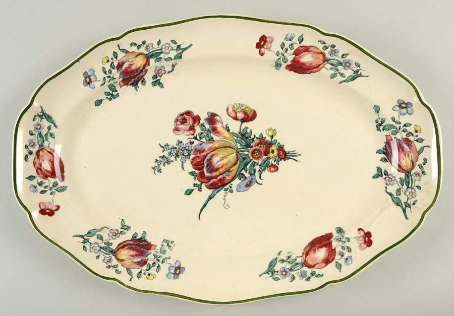 Old Strasburg (Panel) 15" Oval Serving Platter by Villeroy & Boch-1