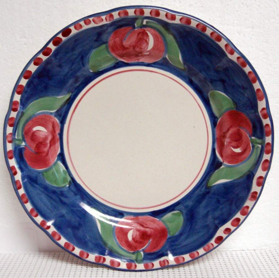 Campagna Apple (Royal Blue) Dinner Plate by Vietri (Italy)-1