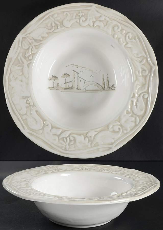 Dei Medici 15" Round Serving Bowl by Vietri (Italy)-1