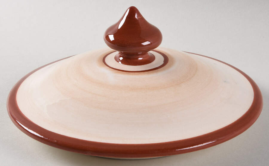 Renna Lid for Biscotti Jar by Vietri (Italy)-1