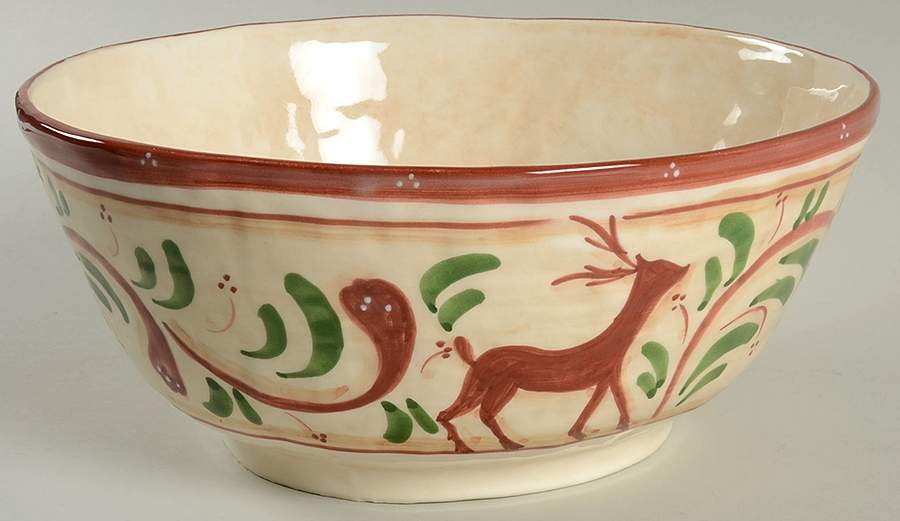 Renna 10" Round Serving Bowl by Vietri (Italy)-1
