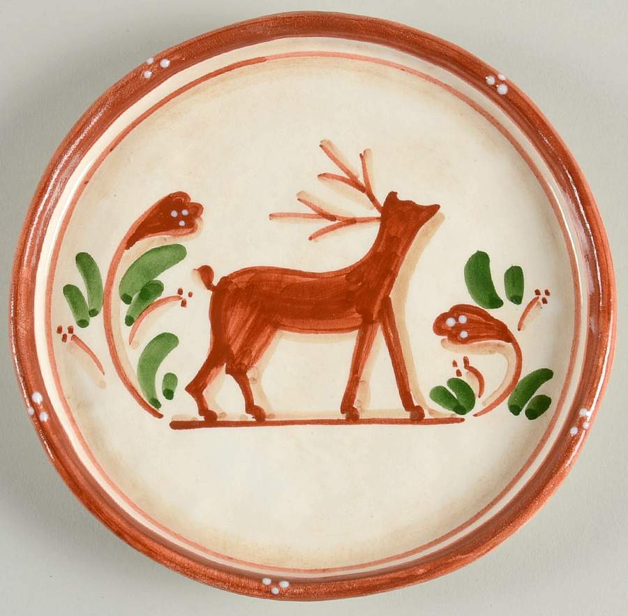 Renna Canape Plate by Vietri (Italy)-1