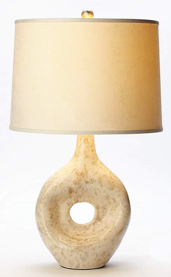 Speckle Electric Lamp & Shade by Vietri (Italy)-1