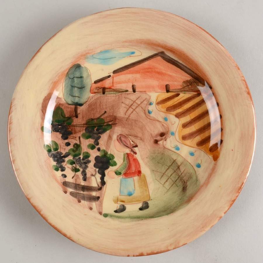 Toscana Salad Plate by Vietri (Italy)-1