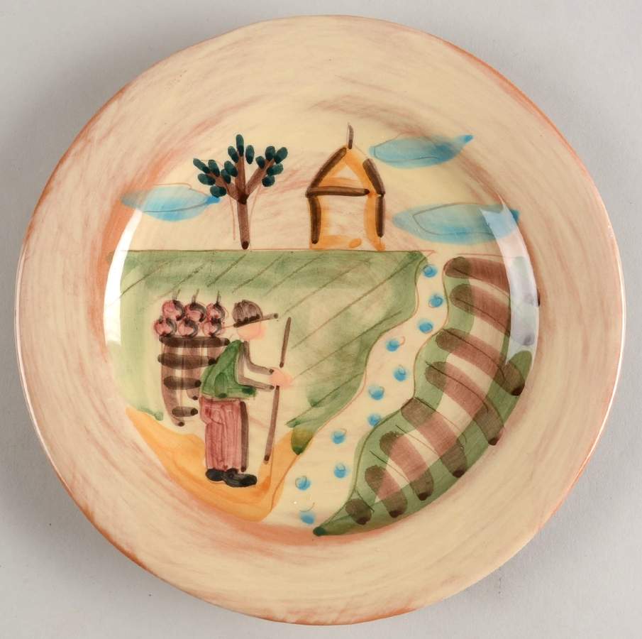 Toscana Salad Plate by Vietri (Italy)-1