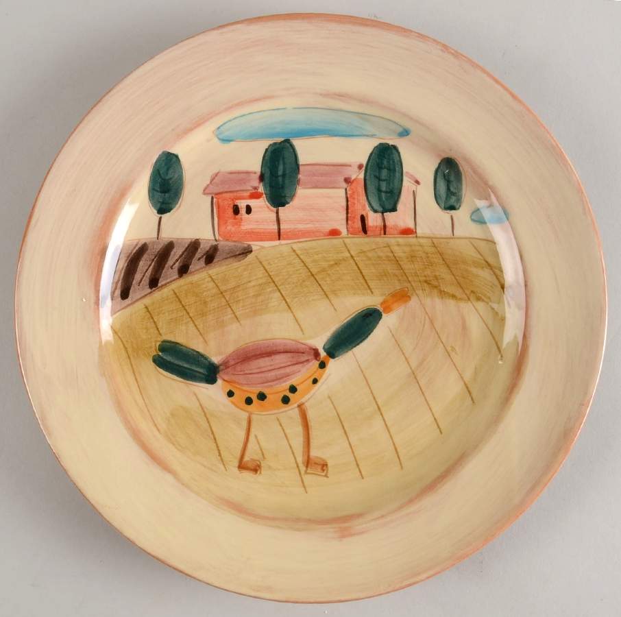 Toscana Dinner Plate by Vietri (Italy)-1