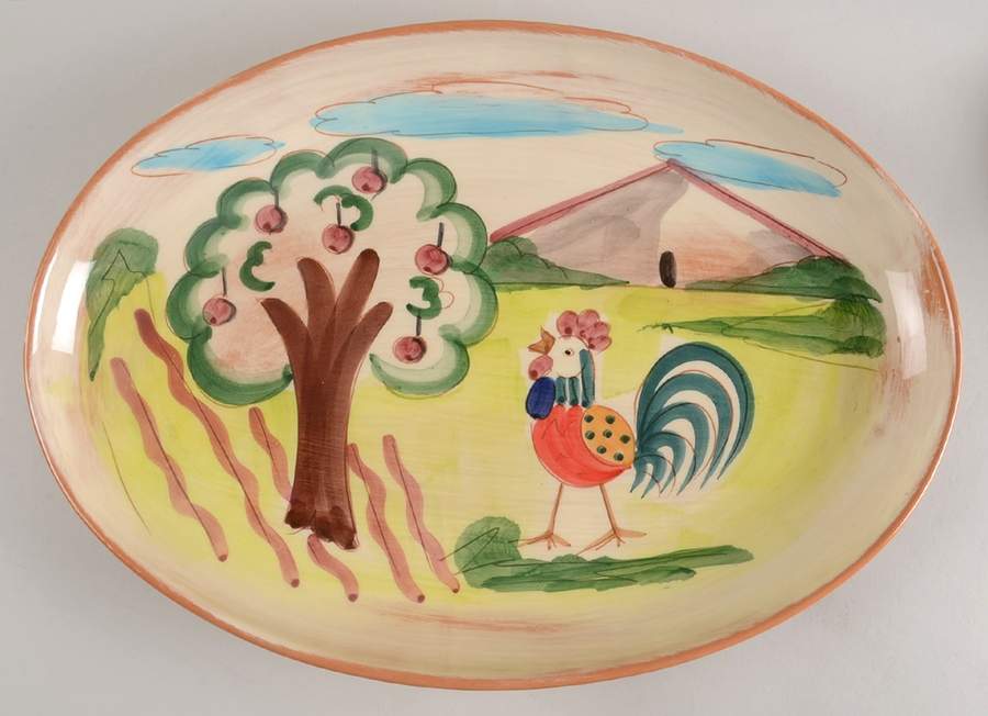 Toscana 17" Oval Serving Platter by Vietri (Italy)-1