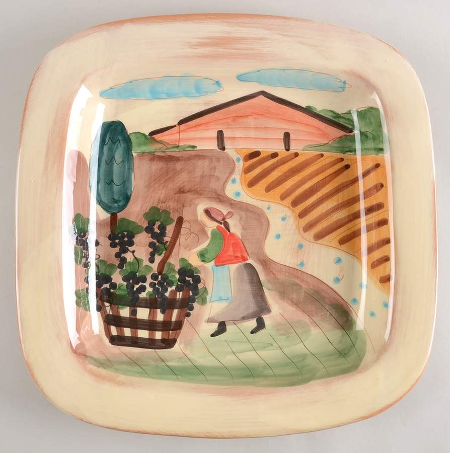 Toscana 15" Square Serving Platter by Vietri (Italy)-1