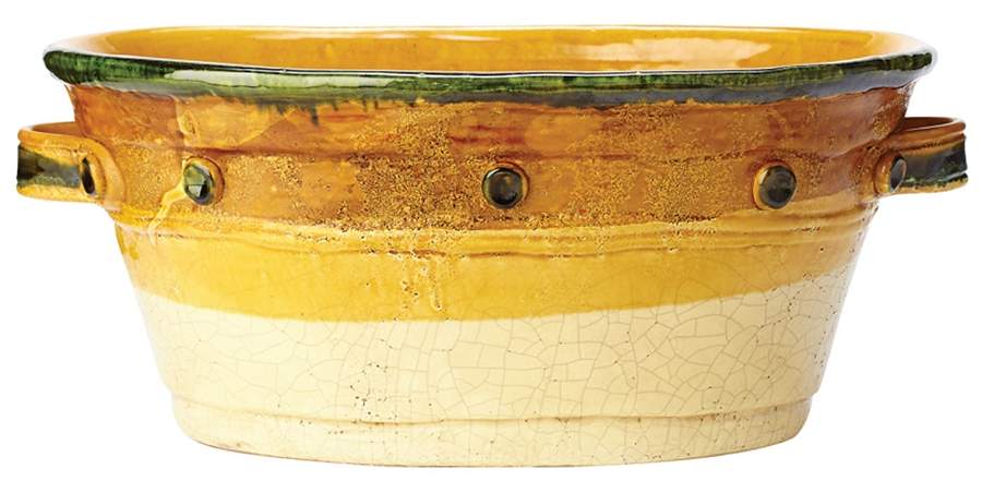 Montelupo 7" Oval Planter by Vietri (Italy)-1