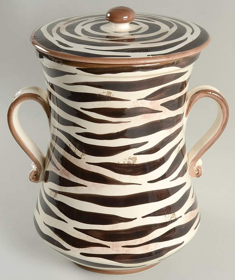 Serengeti Large Canister & Lid by Vietri (Italy)-1