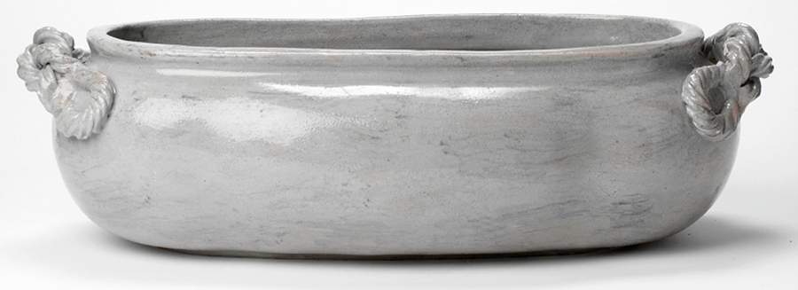 Slate Garden Oval Cachepot by Vietri (Italy)-1