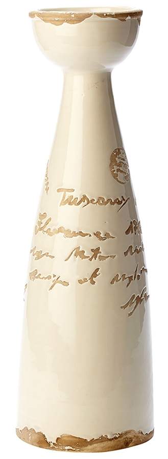 Tuscany Script Large Single Candleholder by Vietri (Italy)-1